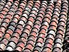 Rooftop tiles in St Antonin