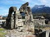 Roman ruins in the city of Aosta