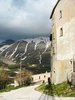 Castelluccio and mountain backdrop