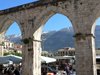 The Apennines seen through the aqueduct in Sulmona